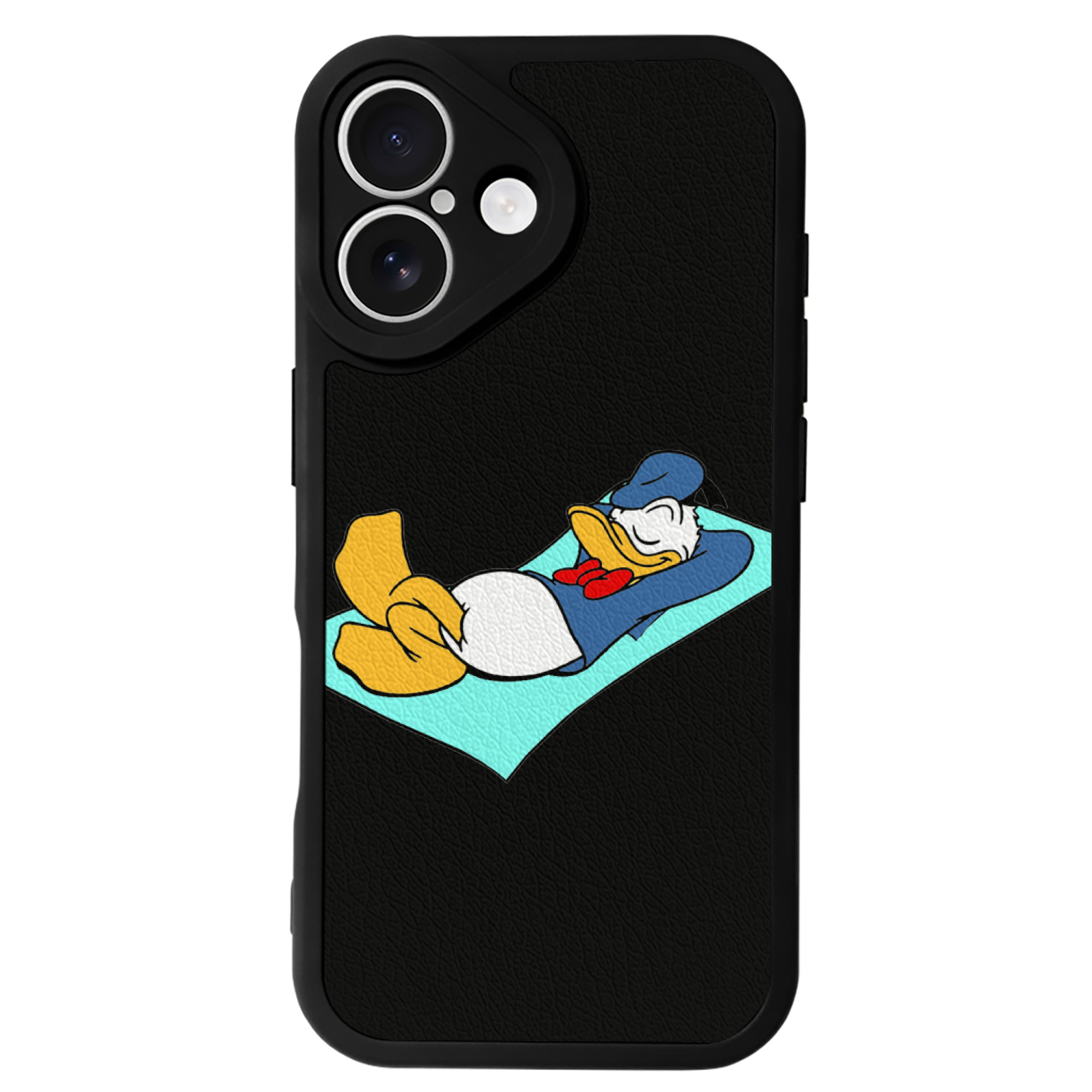 （画像用） ミッキーマウス Mickey Mouse 【iPhone 16シリーズ対応】シリコンスマホケース（レザー調） 材質：シリコン